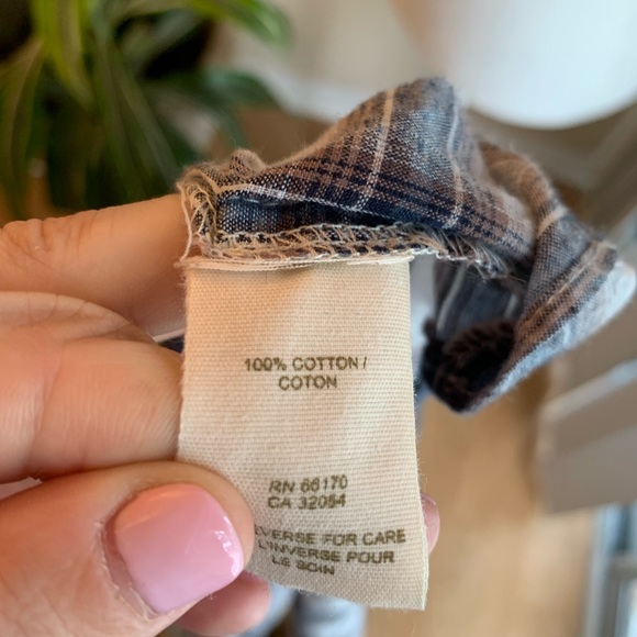 Free People Plaid Buttondown - Picture 8 of 8